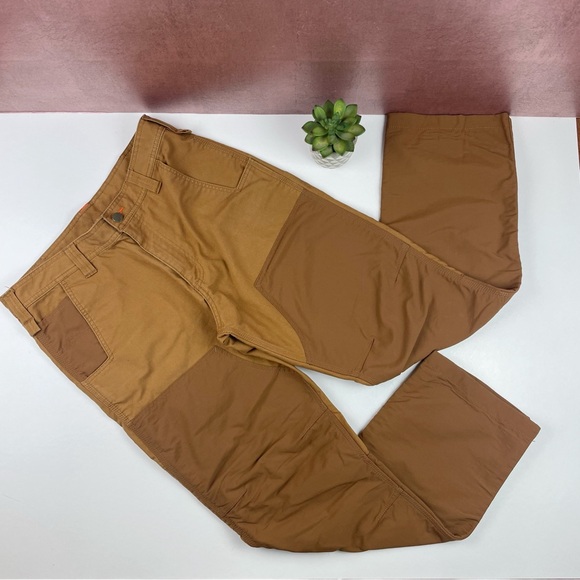 Carhartt Other - Carhartt Outwork Outhunt Relaxed Fit Tan Brown Outdoor Pants Men size 34x32